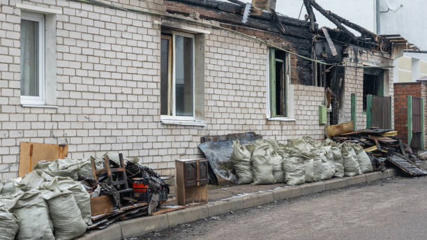 Professional Fire Damage Removal technician working in Riverside, MD